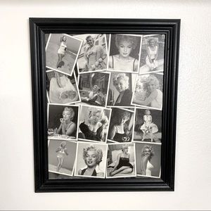 Black and White Marilyn Monroe Picture Frame collage.
